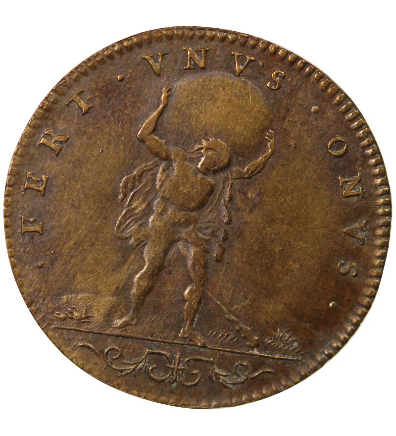 NUREMBERG, LOUIS XIV - JETON LAITON - LA GUERRE CONTRE L'EUROPE