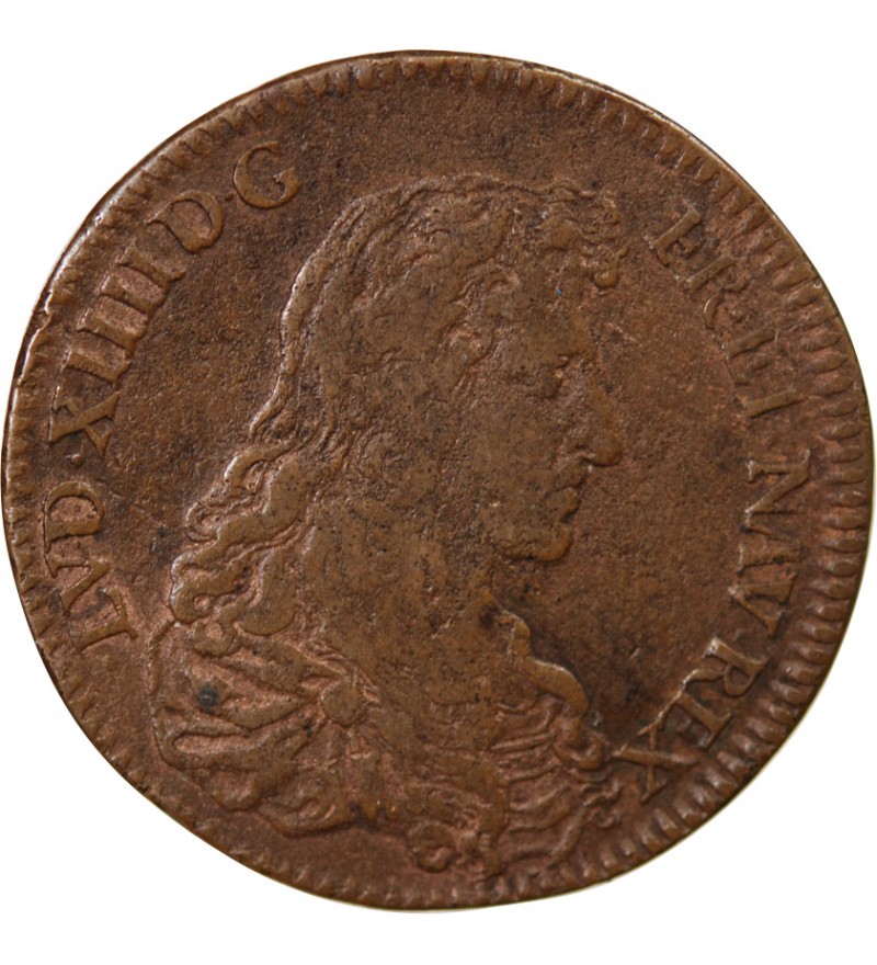 ORDINAIRE DES GUERRES, LOUIS XIV – JETON CUIVRE