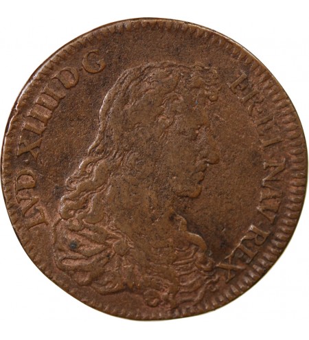 ORDINAIRE DES GUERRES, LOUIS XIV – JETON CUIVRE