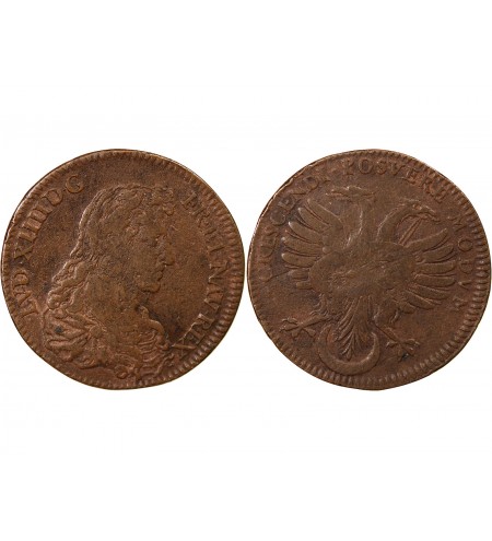 ORDINAIRE DES GUERRES, LOUIS XIV – JETON CUIVRE