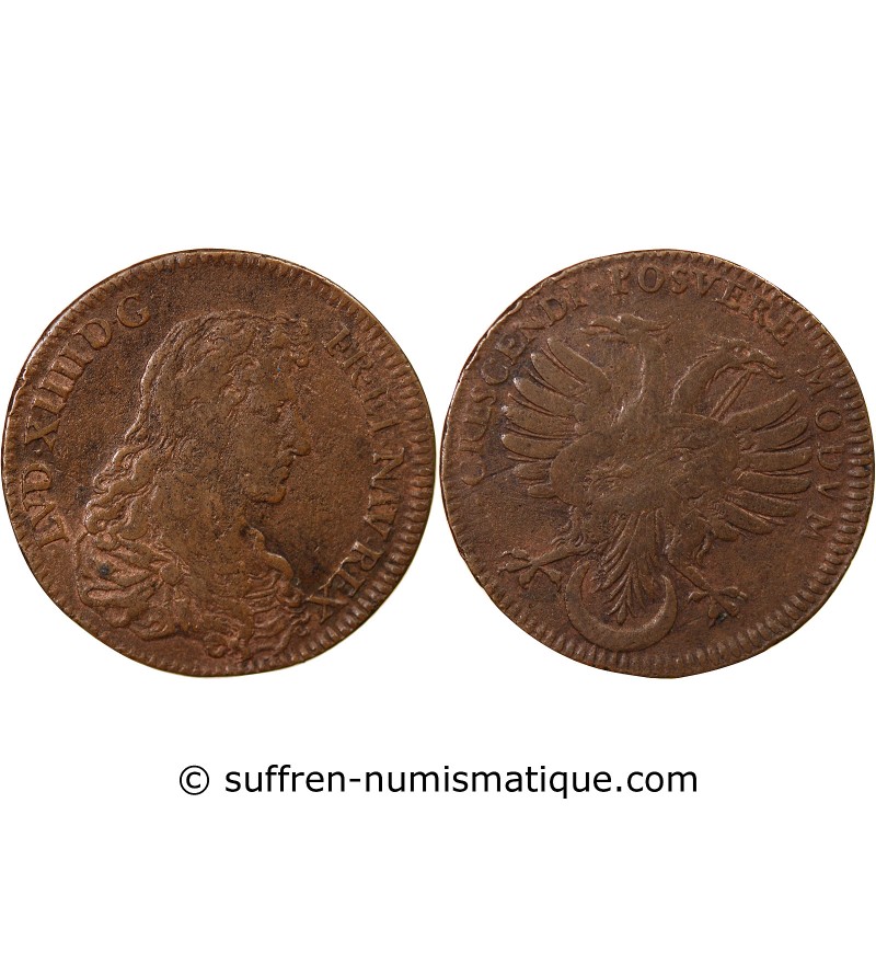 ORDINAIRE DES GUERRES, LOUIS XIV – JETON CUIVRE