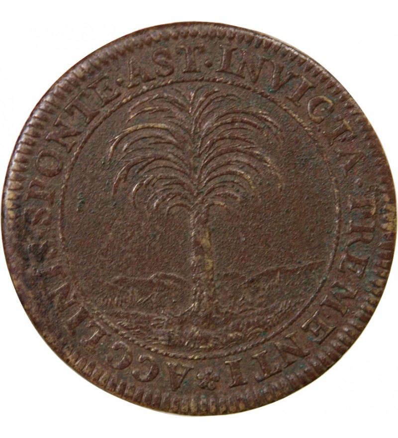 ANNE D'AUTRICHE - JETON LAITON 1645