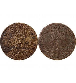 ANNE D'AUTRICHE - JETON LAITON 1645 2