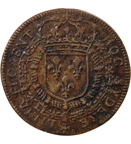 LOUIS XIV LE GRAND - JETON CUIVRE
