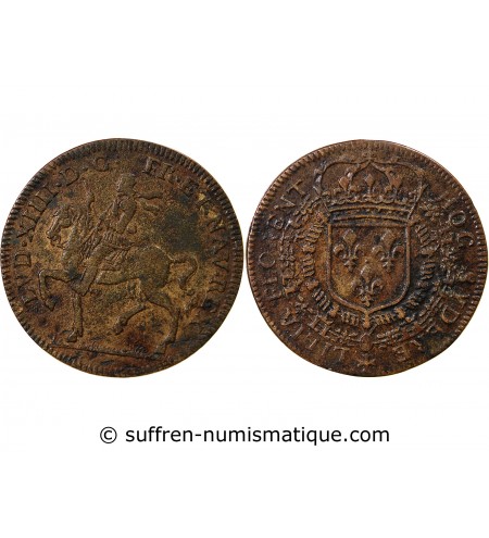 LOUIS XIV LE GRAND - JETON CUIVRE