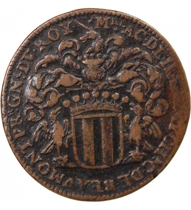 COMTE DE BEAUMONT, ACHILLE DE HARLAY - JETON CUIVRE 1672