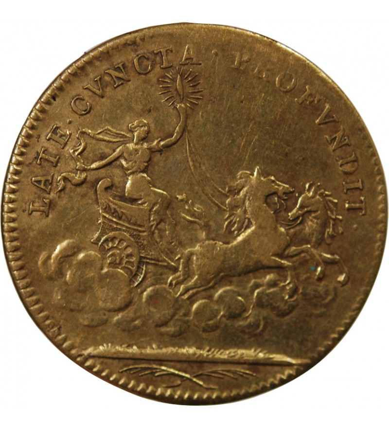 LOUIS XIV LE ROI SOLEIL - JETON LAITON émission de 1700