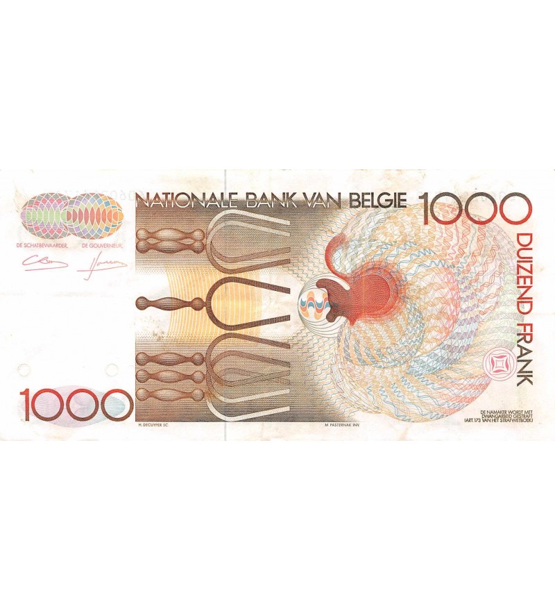 BELGIQUE - 1000 FRANCS André Gretry 1980 / 1996