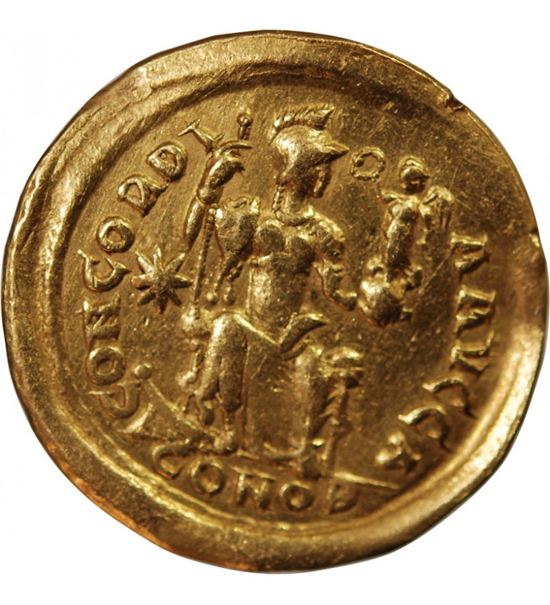 THEODOSE II - SOLIDUS OR CONSTANTINOPLE 402 / 450