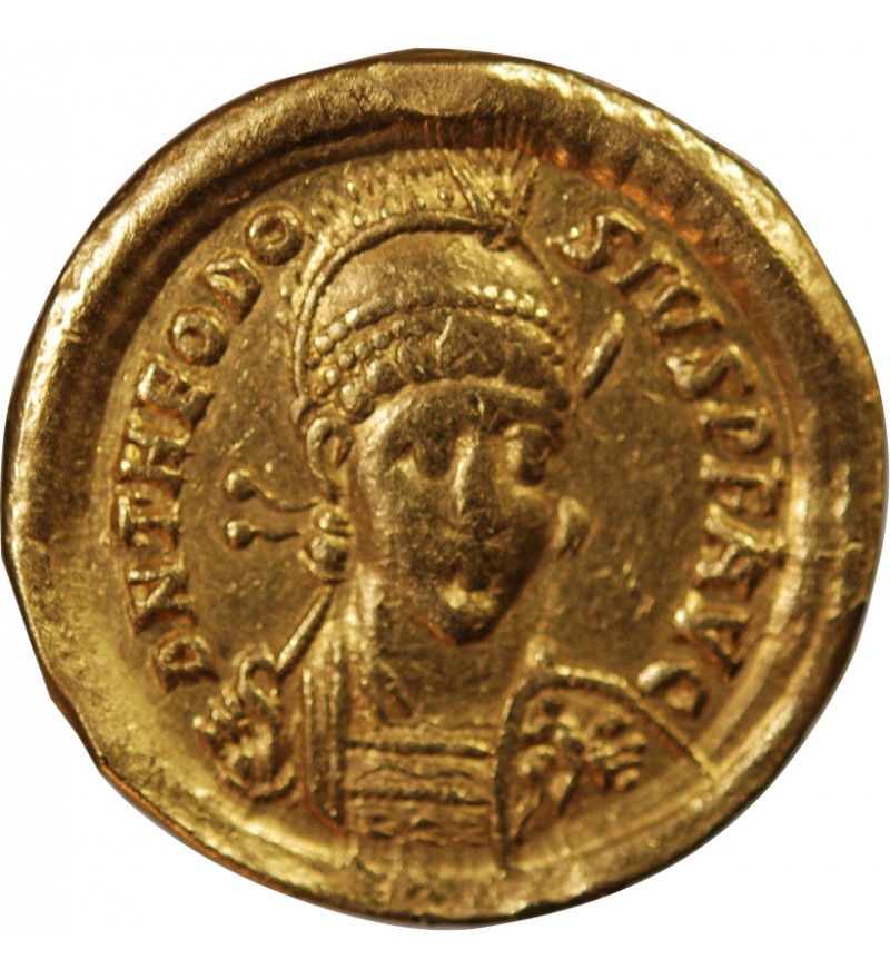 THEODOSE II - SOLIDUS OR CONSTANTINOPLE 402 / 450