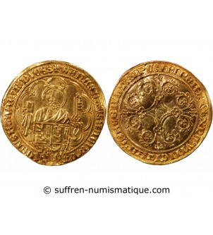 DUCHÉ DE BRABANT, JEANNE & WENCESLAS - PIETER D'OR 1380 / 1381