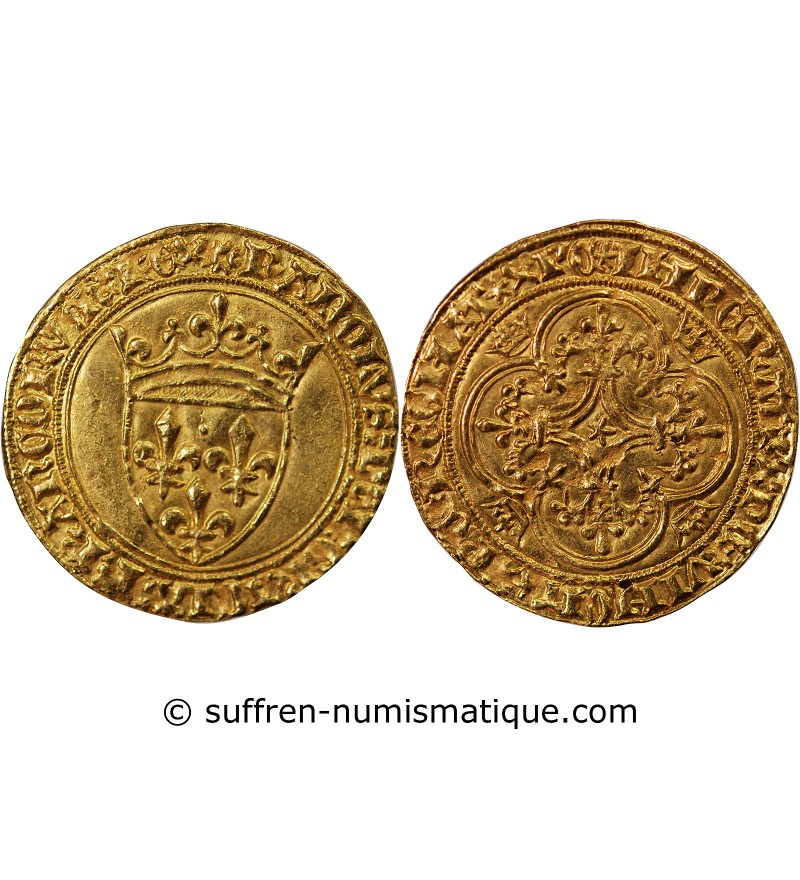 CHARLES VI LE FOU - ECU D'OR A LA COURONNE 1388