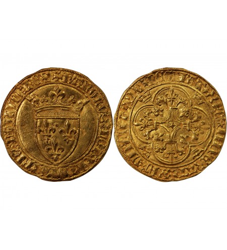 CHARLES VI LE FOU - ECU D'OR A LA COURONNE 1388