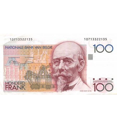 BELGIQUE - 100 FRANCS Hendrick Beyaert 1982 / 1994