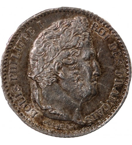 LOUIS PHILIPPE﻿ - 25 CENTIMES ARGENT 1845 B ROUEN