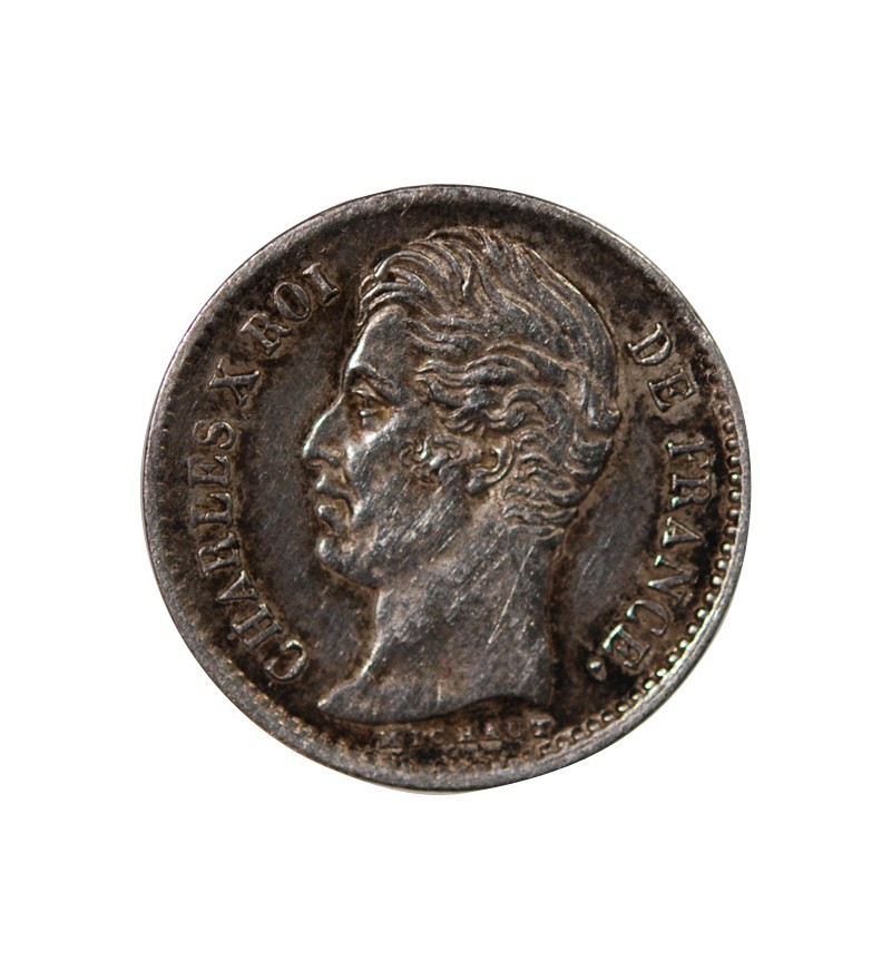 CHARLES X - 1/4 FRANC ARGENT 1828 A PARIS