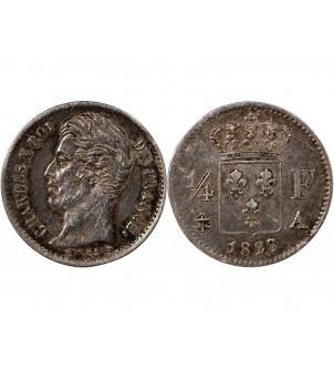 CHARLES X - 1/4 FRANC ARGENT 1828 A PARIS 2
