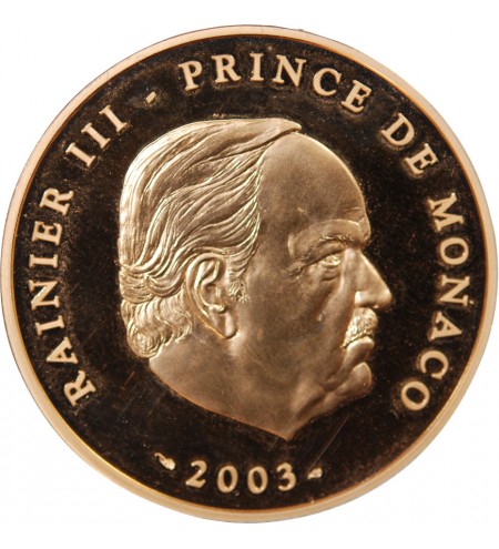 MONACO, RAINIER III - 100 EUROS OR 2003