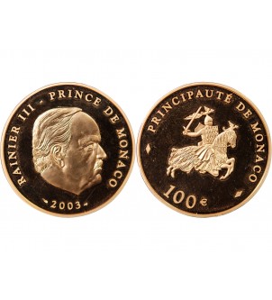 MONACO, RAINIER III - 100 EUROS OR 2003 2