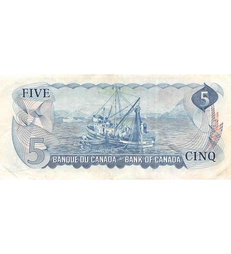 CANADA - 5 DOLLARS Lawson Bouey 1972