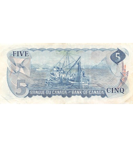 CANADA - 5 DOLLARS Lawson Bouey 1972
