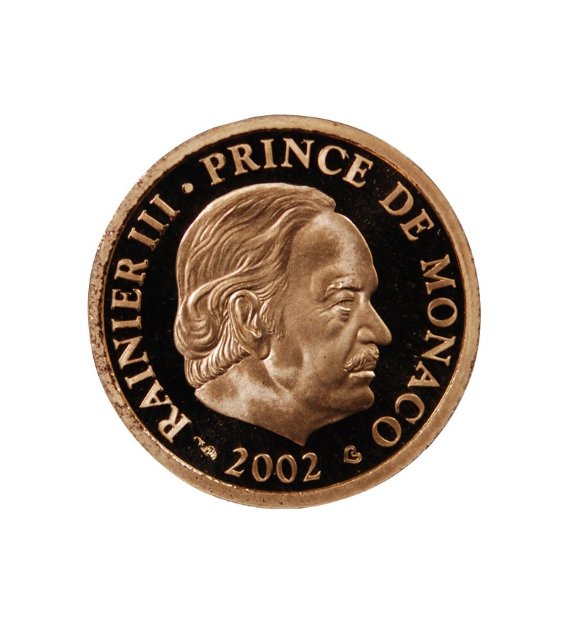 MONACO, RAINIER III - 20 EUROS OR 2002 BE