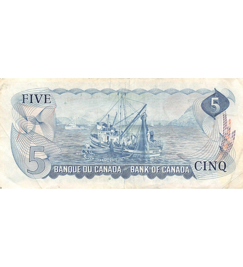 CANADA - 5 DOLLARS Lawson Bouey 1972
