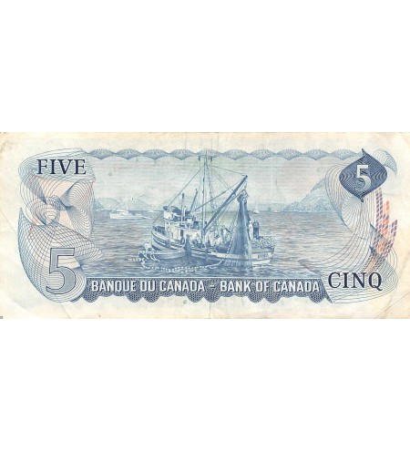 CANADA - 5 DOLLARS Lawson Bouey 1972