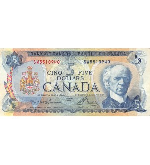 CANADA - 5 DOLLARS Lawson Bouey 1972 2