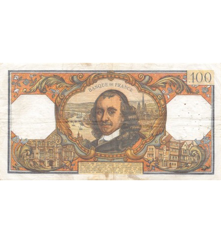 FRANCE, CORNEILLE - 100 FRANCS 05/06/1969 - SÉRIE T.417 - TB+