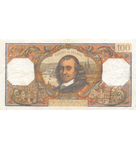 FRANCE, CORNEILLE - 100 FRANCS 06/11/1969 - SÉRIE D.436 - PTTB