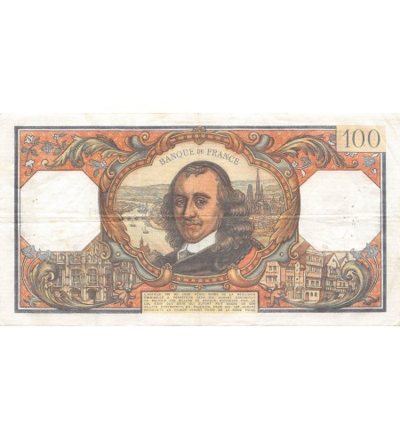 FRANCE, CORNEILLE - 100 FRANCS 06/11/1969 - SÉRIE K.504 - TTB