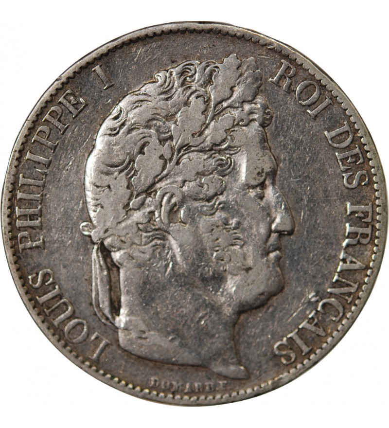 LOUIS PHILIPPE﻿- 5 FRANCS ARGENT 1846 K BORDEAUX