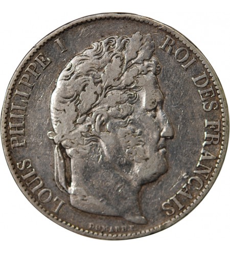 LOUIS PHILIPPE﻿- 5 FRANCS ARGENT 1846 K BORDEAUX