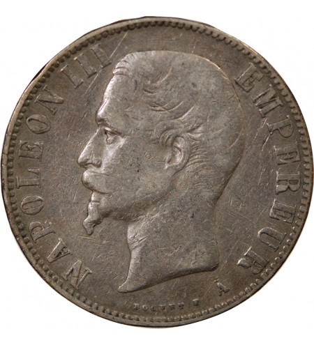 NAPOLEON III - 5 FRANCS ARGENT 1856 A PARIS