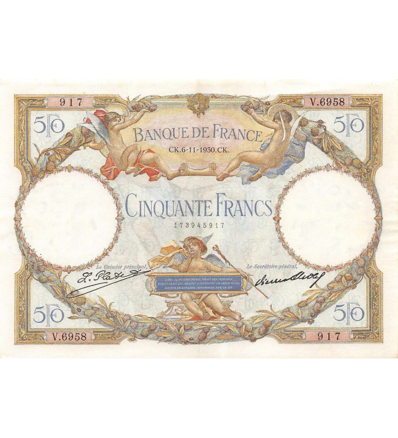 FRANCE - 50 FRANCS LOM Type Modifié 06.11.1930