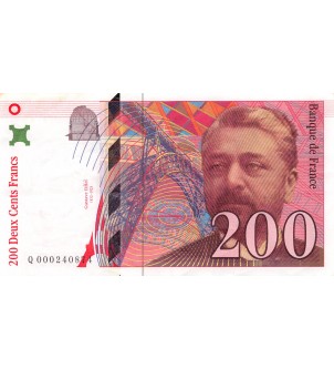 FRANCE, GUSTAVE EIFFEL - 200 FRANCS 1995 - SÉRIES VARIÉES - TTB 2