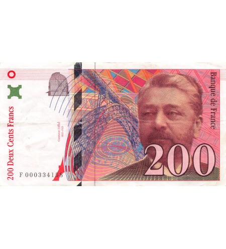 FRANCE, GUSTAVE EIFFEL - 200 FRANCS 1995 - SÉRIES VARIÉES - TB à TB+