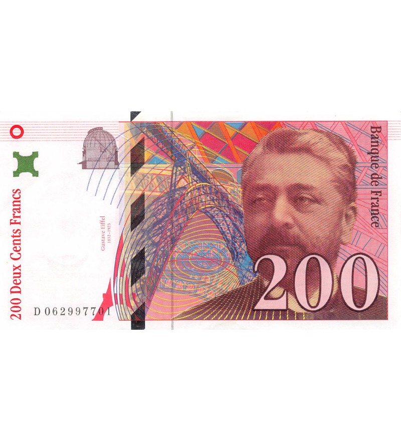 FRANCE, GUSTAVE EIFFEL - 200 FRANCS 1997 - SÉRIES VARIÉES - TTB