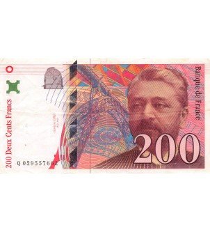 FRANCE, GUSTAVE EIFFEL - 200 FRANCS 1997 - SÉRIES VARIÉES - TB à TB+ 2