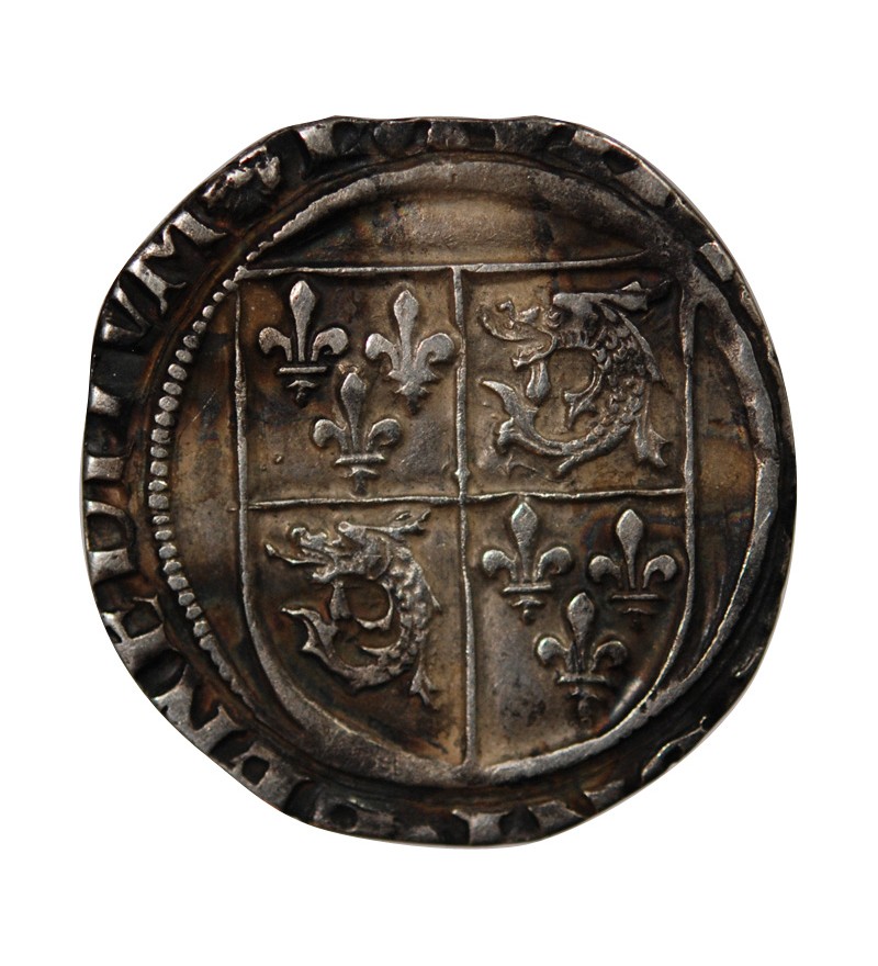 FRANCOIS Ier ﻿﻿- 1/2 TESTON ARGENT DU DAUPHINÉ 1533 / 1538