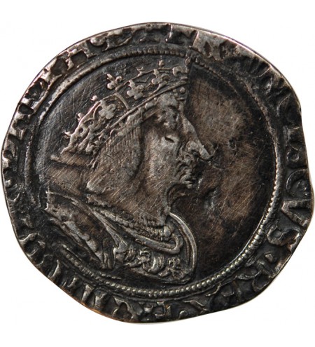 FRANCOIS Ier ﻿﻿- 1/2 TESTON ARGENT DU DAUPHINÉ 1533 / 1538