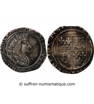 FRANCOIS Ier ﻿﻿- 1/2 TESTON ARGENT DU DAUPHINÉ 1533 / 1538