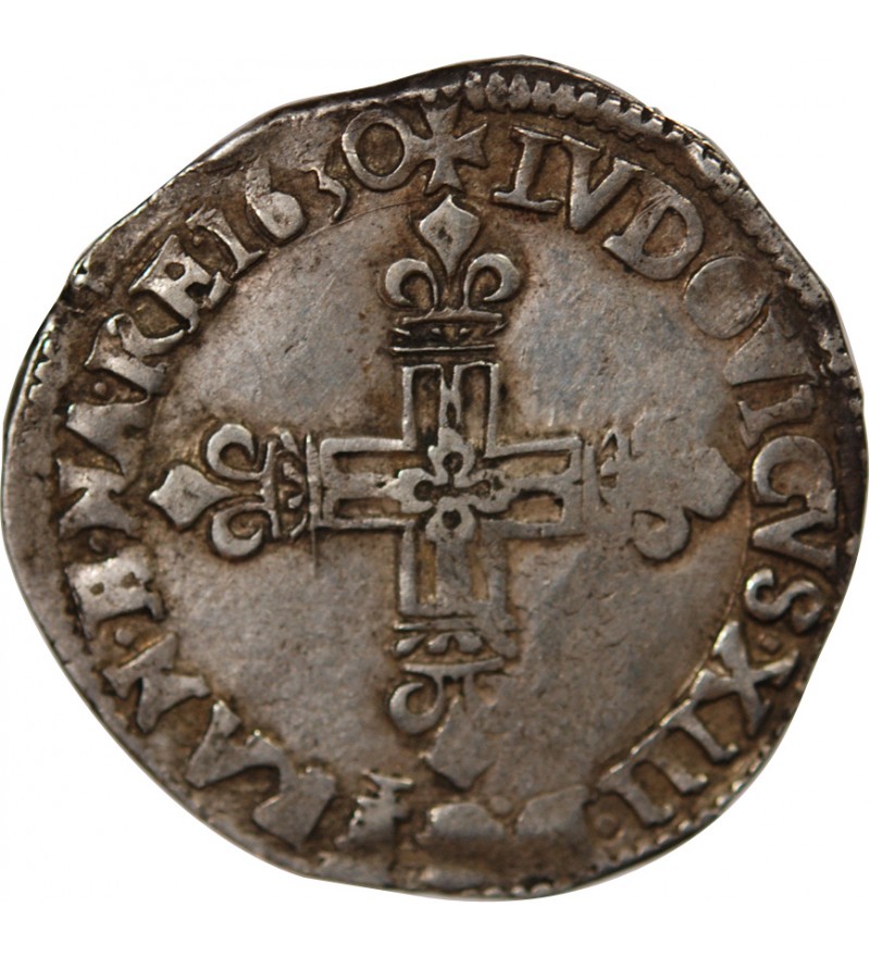 LOUIS XIII - 1/4 ECU ARGENT 1630 L BAYONNE