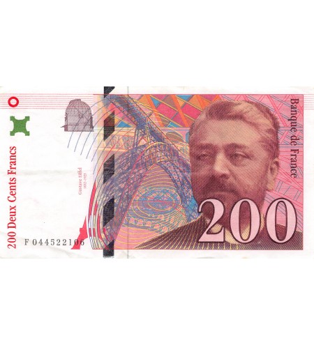 FRANCE, GUSTAVE EIFFEL - 200 FRANCS 1997 - Série F.044522106 - PTTB