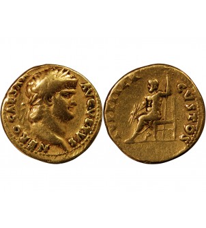 NERON - AUREUS OR 65-66 ROME 2