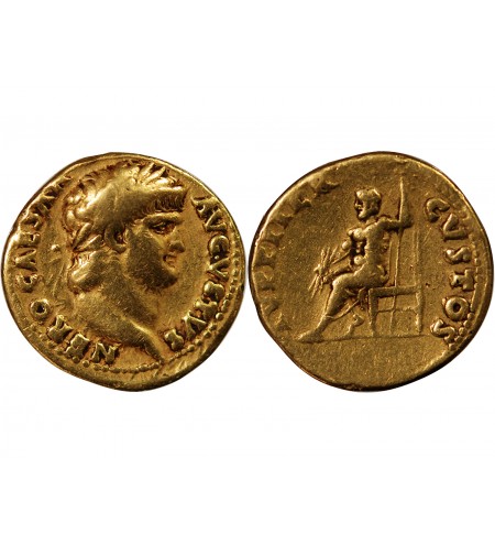 NERON - AUREUS OR 65-66 ROME