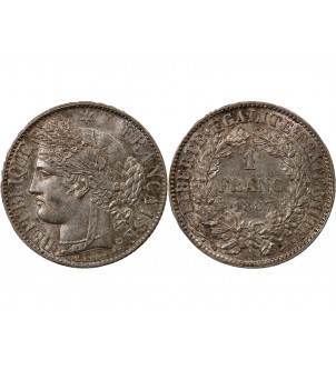 CERES ﻿- 1 FRANC ARGENT 1887 A PARIS 2