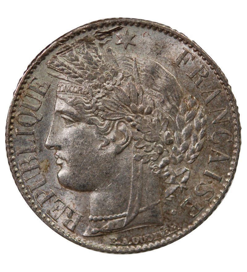 CERES ﻿- 1 FRANC ARGENT 1887 A PARIS