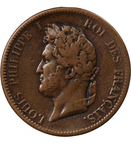 COLONIES FRANCAISES, LOUIS-PHILIPPE - 5 CENTIMES 1839 A PARIS